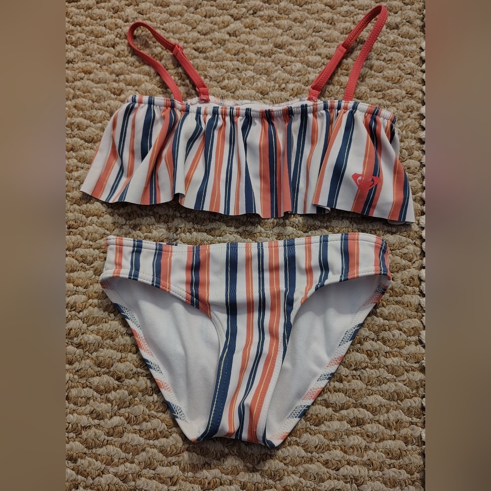 Roxy Striped Bikini Set
